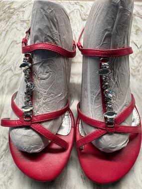 Aerosoles pink leather sandal 6M